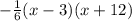 -\frac{1}{6}(x-3)(x+12)