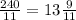 \frac{240}{11} =13\frac{9}{11}