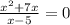 \frac{x^2+7x}{x-5} = 0