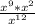 \frac{x^{9} *x^{2} }{x^{12} }