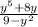 \frac{y^{5} +8y}{9-y^{2}}