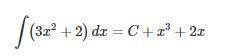 Вычислите интеграл. S от 3 до -1 (3x^2+2)dx