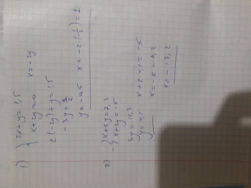 Решить систему уравнений графическим х+ y=1,5 х+2 y=0. 2 Решить систему уравнений подстановки: { х+