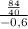 \frac{\frac{84}{40} }{-0,6}