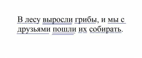 Сложное предложение СИНТАКТИЧЕСКИЙ РАЗБОР в лесу выросли грибы и мы с друзьями пошли их собирать