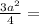 \frac{3a^2}{4} =