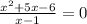 \frac{x^2+5x-6}{x-1} =0