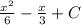 \frac{x^{2} }{6} - \frac{x}{3} + C