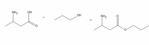 Напишите реакцию этерификации 3- аминобутановой кислоты и пропанола​
