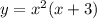 y = x^{2} (x + 3)