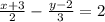 \frac{x+3}{2}-\frac{y-2}{3}=2