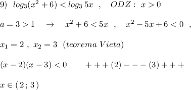 9)\ \ log_3(x^2+6)0\\\\a=31\ \ \ \to \ \ \ x^2+6