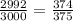 \frac{2992}{3000} =\frac{374}{375}