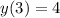 y(3)=4