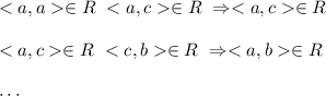 \in R\ \in R\ \Rightarrow \in R\\\\\in R\ \in R\ \Rightarrow \in R\\\\\cdots