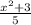 \frac{x^2+3}{5}