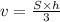 v = \frac{S \times h}{3}