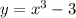 y=x^{3}-3