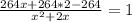 \frac{264x+264*2-264}{x^{2}+2x} =1