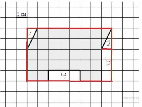 Найти площадь неправильной фигуры. (4 класс)