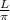 \frac{L}{\pi }