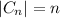 |C_{n}|=n