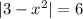 |3-x^2|=6