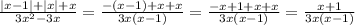 \frac{|x-1|+|x|+x}{3x^2-3x}=\frac{-(x-1)+x+x}{3x(x-1)}=\frac{-x+1+x+x}{3x(x-1)}=\frac{x+1}{3x(x-1)}