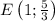 E\left(1; \frac{5}{3}\right)