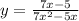 y=\frac{7x-5}{7x^2-5x}