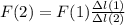 F(2) = F(1)\frac{зl(1)}{зl(2)}