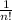 \frac{1}{n!}