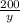 \frac{200}{y}