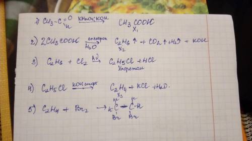 осуществить цепочку превращений.