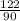 \frac{122}{90}