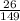 \frac{26}{149}