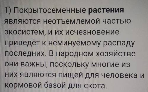 Каково значение семенных растений в природе?​