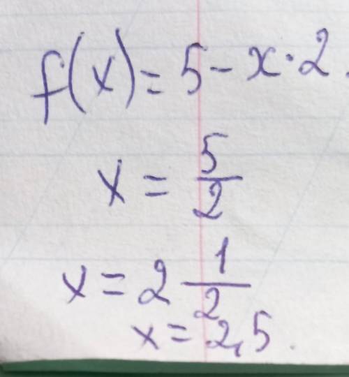 Найдите область значений функции: f(x)=5−x2