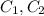 C_{1},C_{2}