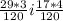 \frac{29*3}{120} i\frac{17*4}{120}