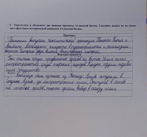 8. Определите и объясните две важные причины Атлахской битвы. Сделайте вывод по не менее двум фактор