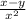 \frac{x-y}{x^{2} }