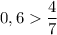 \displaystyle 0,6\frac{4}{7}