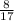 \frac{8}{17}