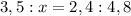 3,5:x=2,4:4,8