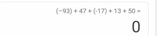 A) – 93+47 +(-17) +13+50 =?​