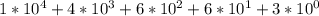 1 * 10^{4} + 4 * 10^{3} + 6 * 10^{2} + 6*10^{1} +3 * 10^{0}