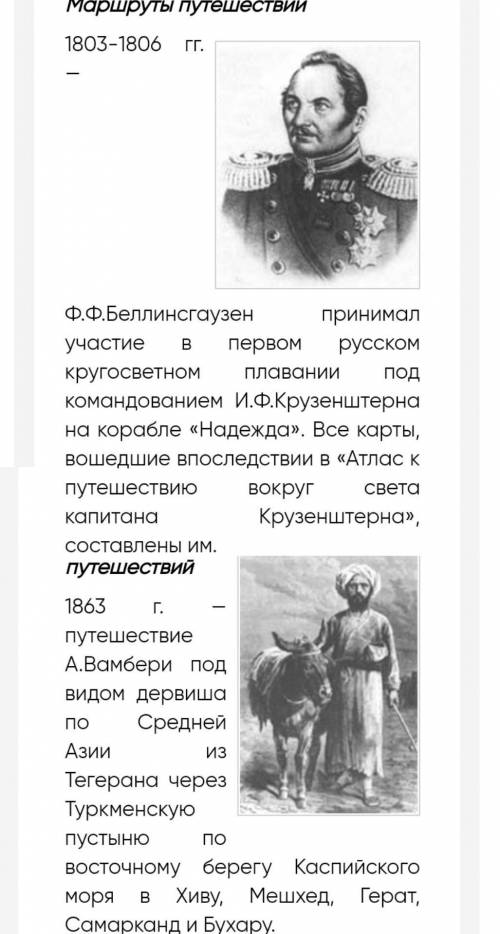 Написать о 10 путешественника в 4х колонках: 1. ФИО 2. годы жизни 3. о важном событии 4. Портрет