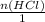 \frac{n(HCl)}{1}