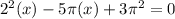 2 \arctg {}^{2} (x) - 5\pi \arctg(x) + 3\pi {}^{2} = 0